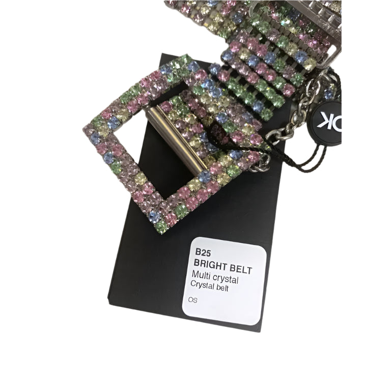 Bright Multi Crystal Belt