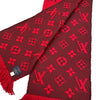 Louis Vuitton Red Wool Silk Scarf