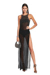 Carmella Embellished Chiffon Dress