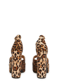 Wilmore Chunky Platform heels in Leopard