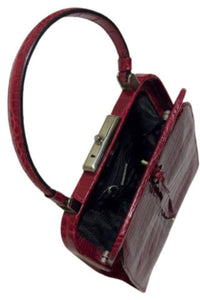 Red Vintage Croco Bag